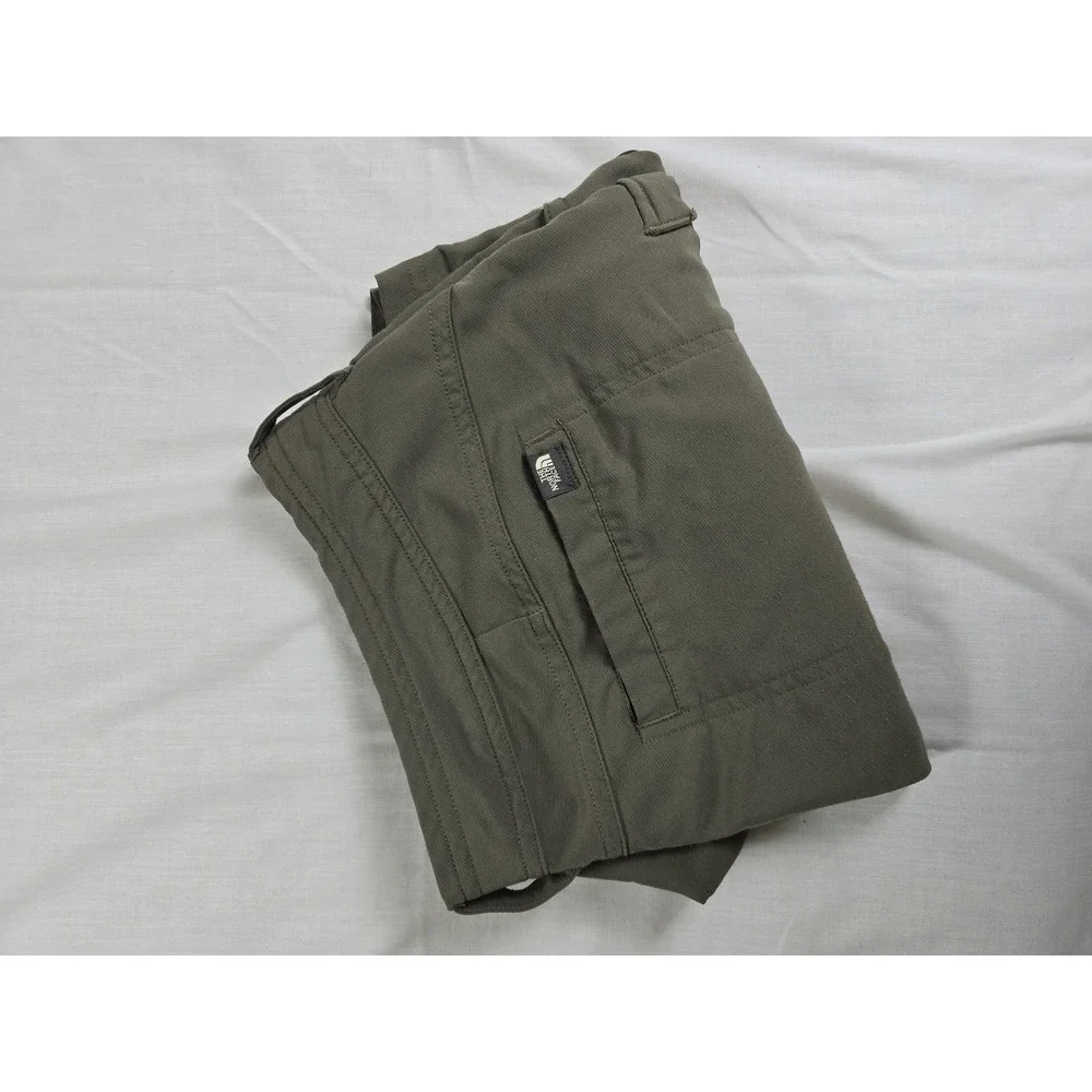 North Face Shorts Mens Large Green Outdoor Hiking Quick Dry Pockets Performance‎